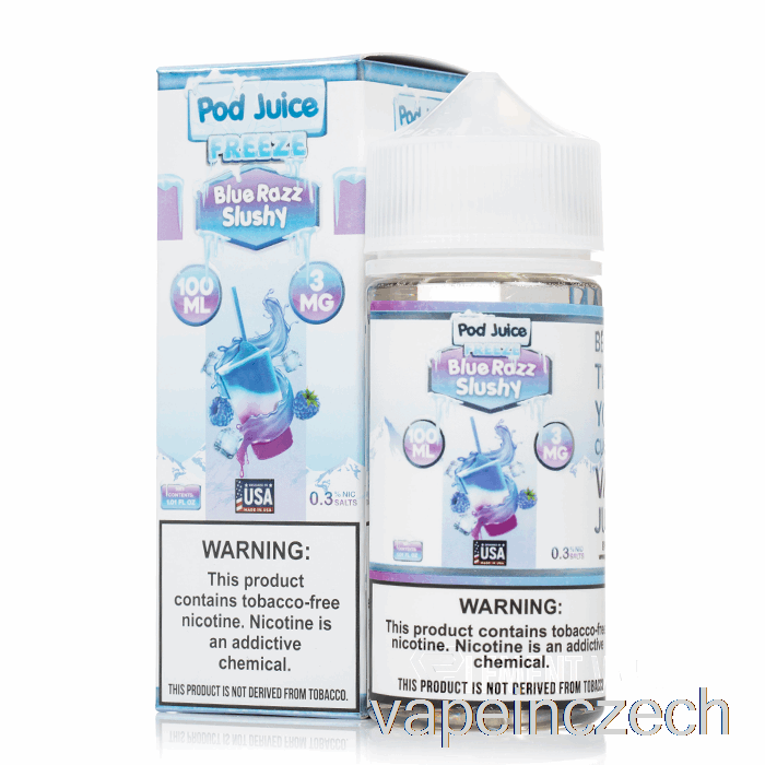 Freeze Blue Razz Slushy - šťáva Z Lusku - 100 Ml 0mg Vape Bez Nikotinu